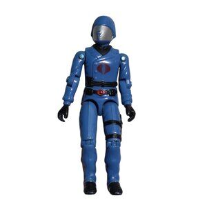 Vintage G.I. Joe Cobra Commander 1983 Swivel Arms *Scratch on mask*